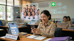 การประยุกต์ใช้ Line OA เพื่อเพิ่มประสิทธิภาพการเรียนรู้